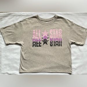 Converse Gray Cropped T-Shirt
